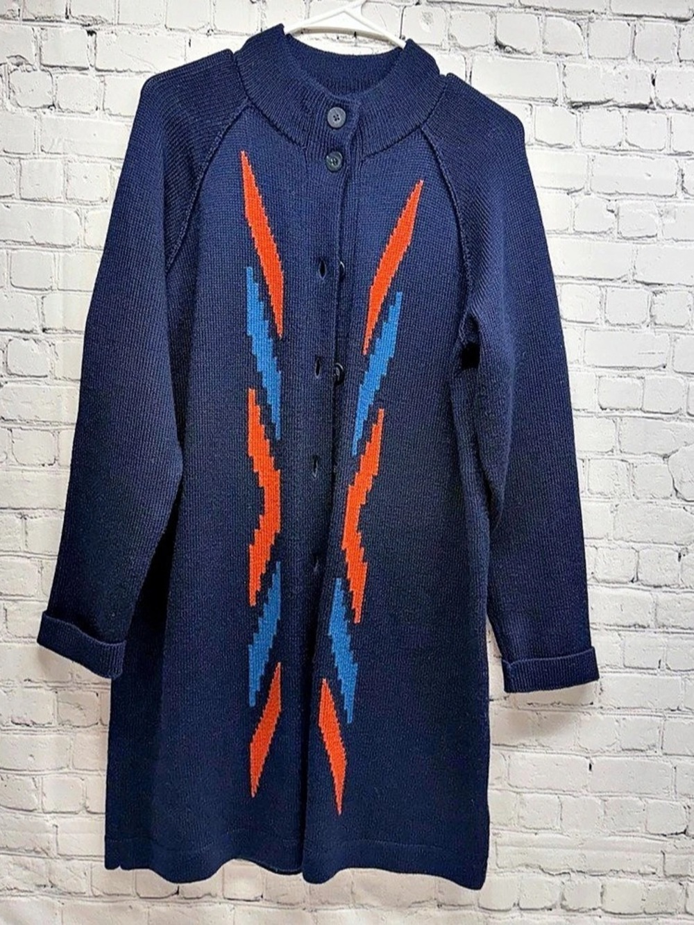 Pendleton Geometric Merino Wool Cardigan Size Large - Picture 2 of 9